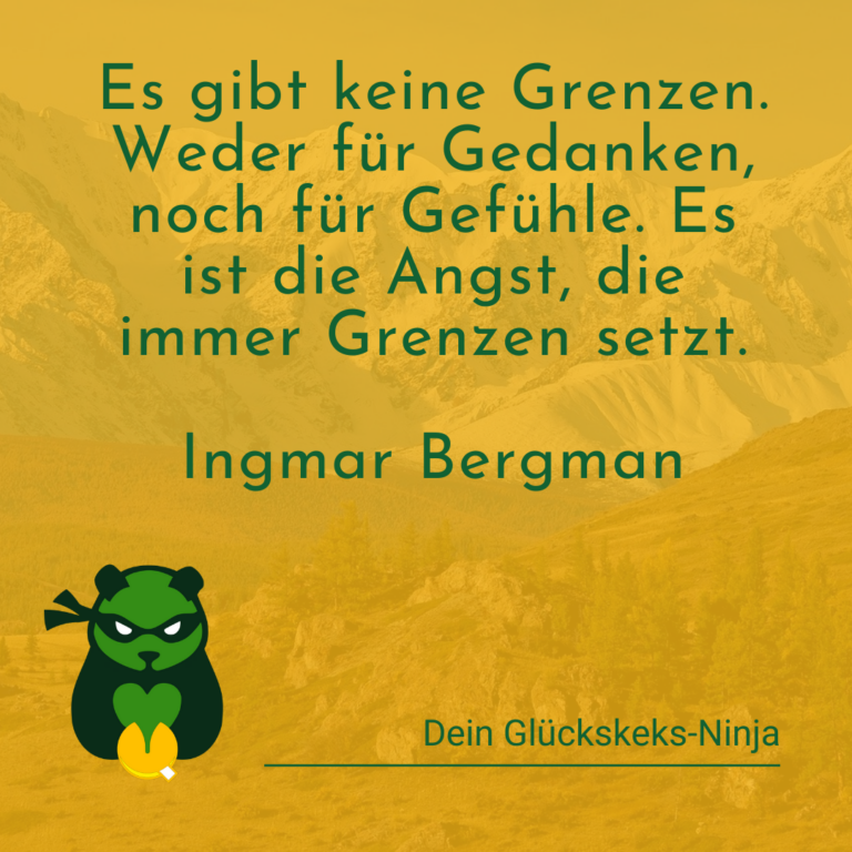 Es gibt keine Grenzen.