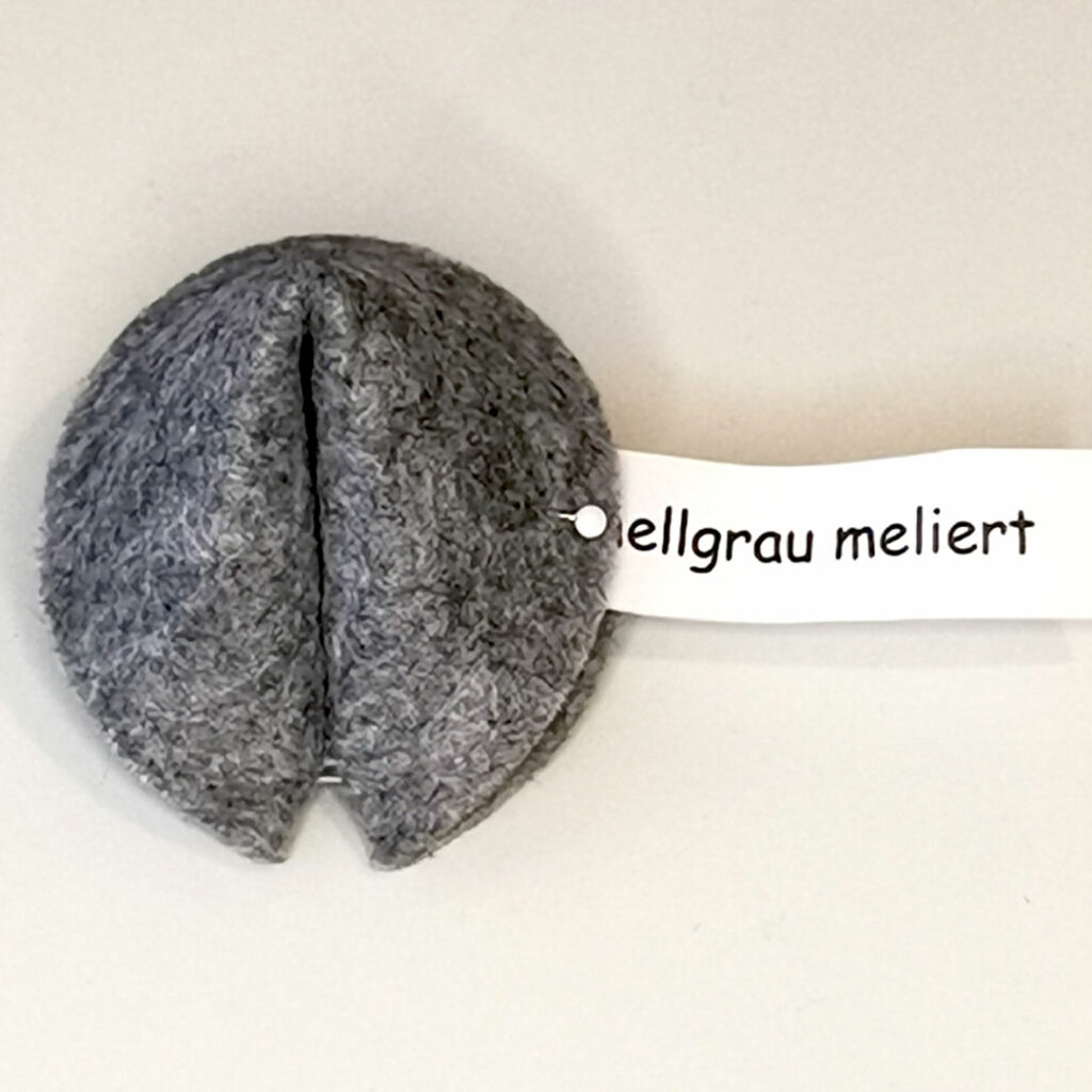 Glückskekse in hellgrau meliert