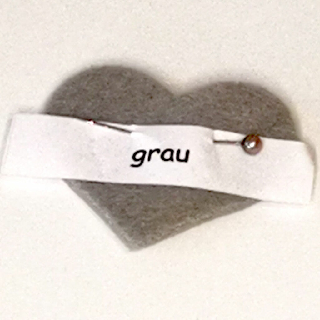 Glückskekse in grau