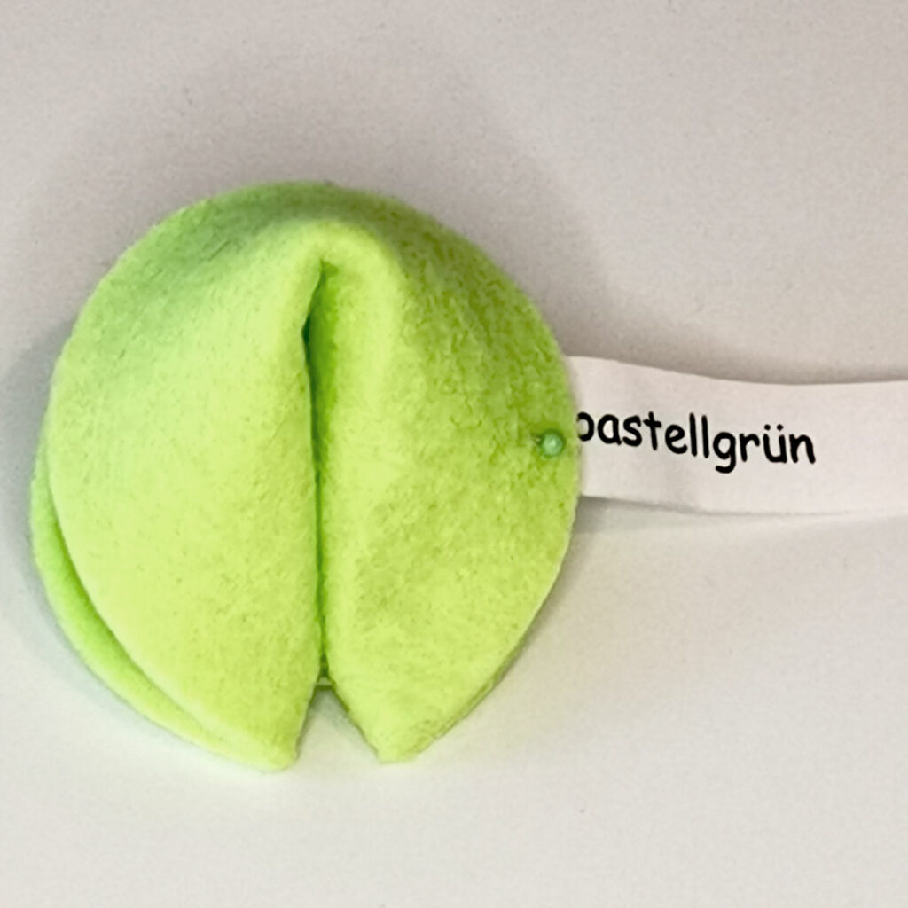 Glückskekse in pastellgrün