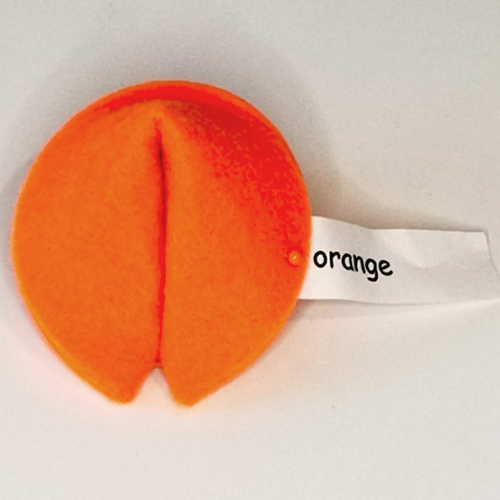 Glückskekse in orange