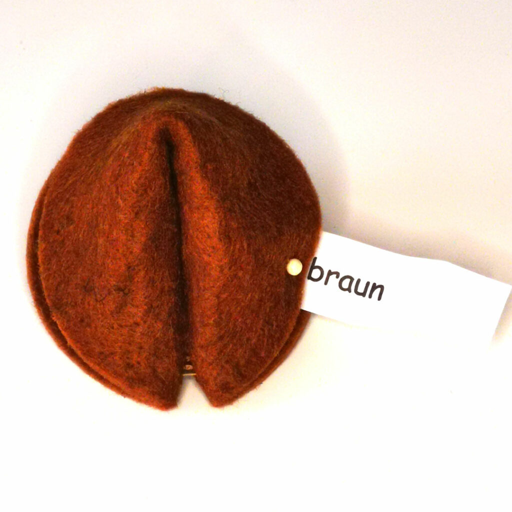 Glückskekse in braun