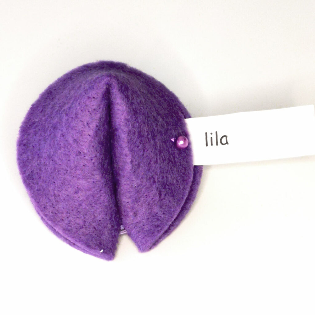 Glückskekse in lila