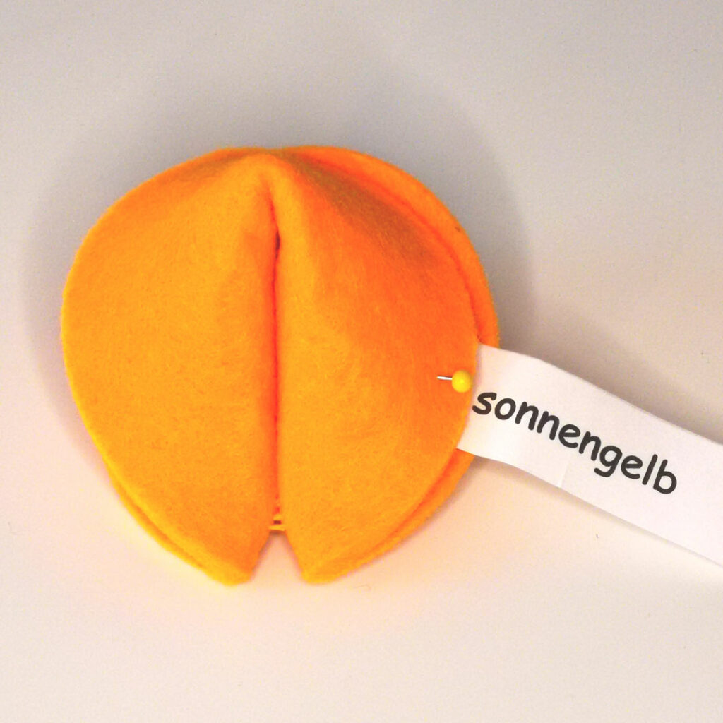 Glückskekse in sonnengelb